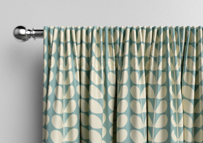 Orla Kiely Solid Stem, Duckegg - Made to Measure Curtains - Image 9